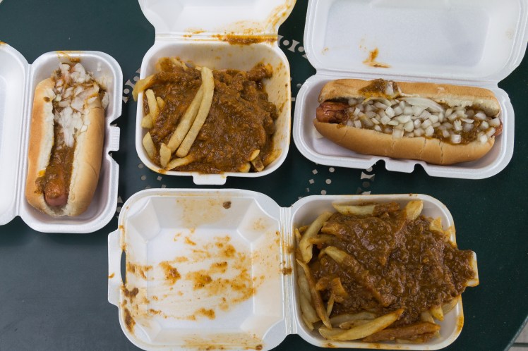 American, Lafayette, coney island, Detroit, dowtown