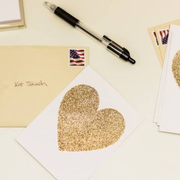 heart note cards